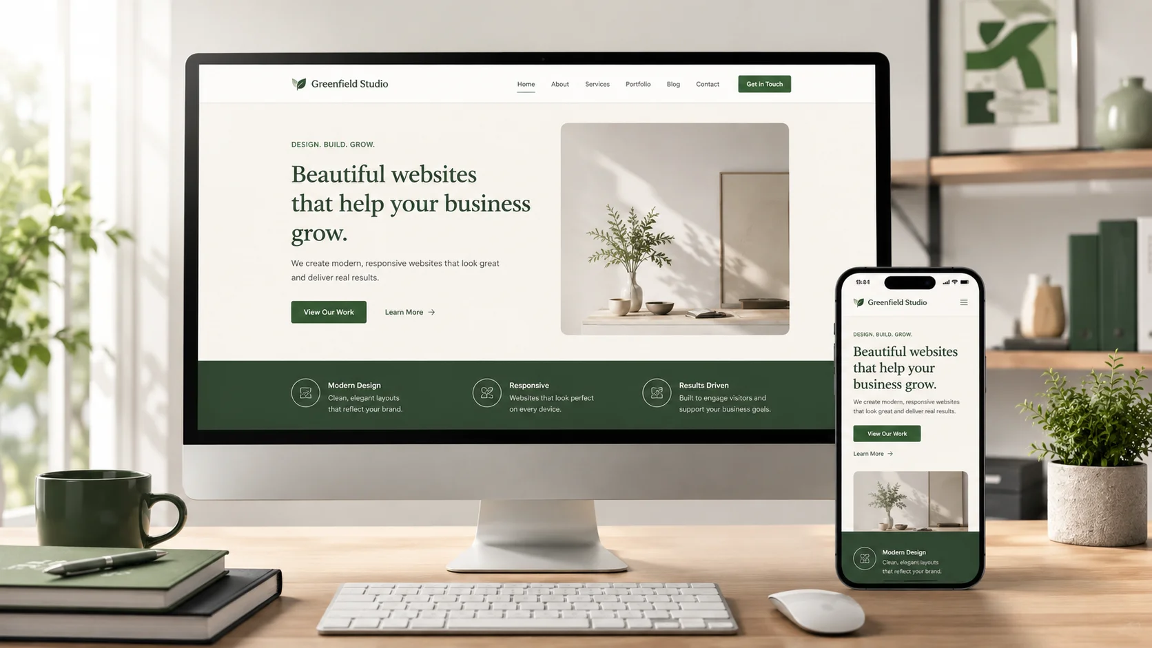 Site vitrine professionnel responsive